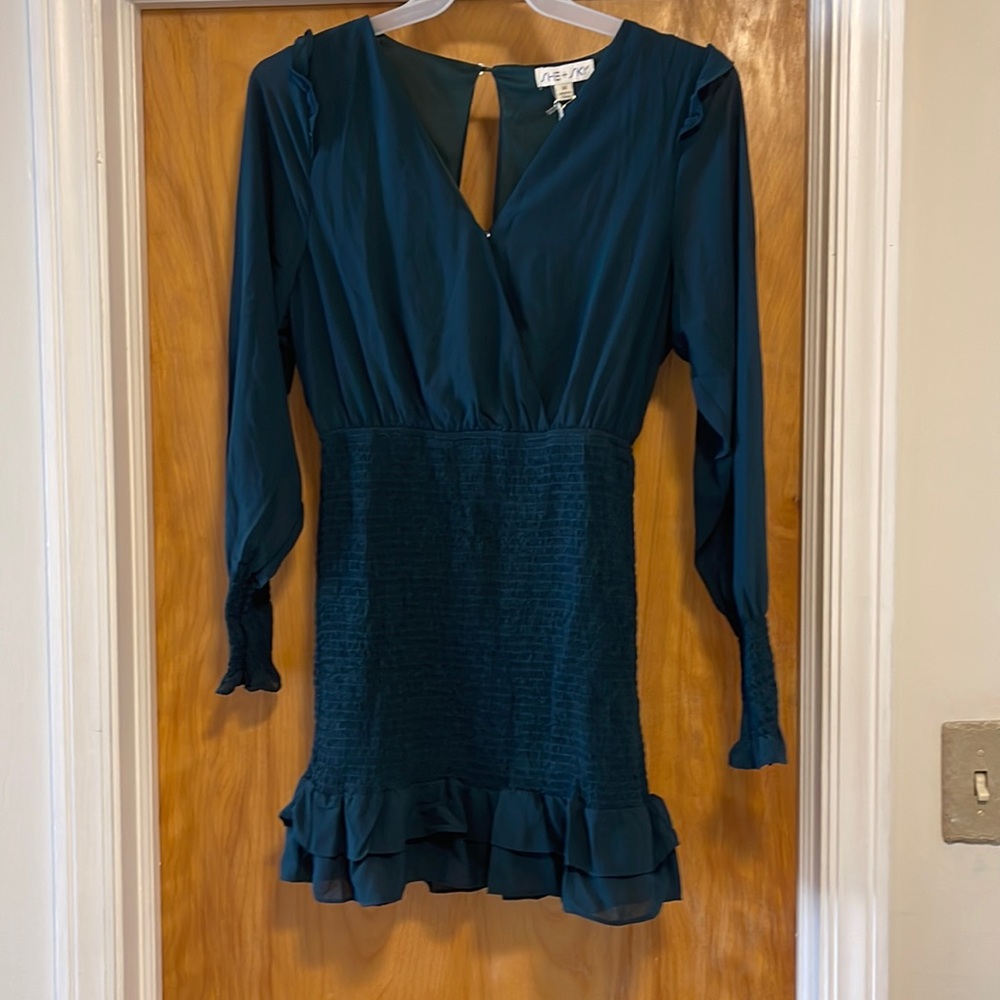 NWT Dark green She+Sky dress originally purchased from Hill & Hazel fall 2021